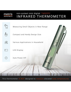 Termómetro Infrarrojo Digital Mini Reese TN002PC -33C a 220C 2