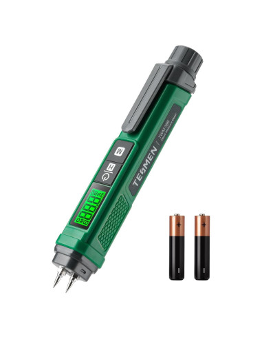 Medidor de Humedad de Madera TESMEN TWM-186 Portátil Verde