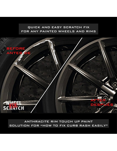 Kit de Reparación de Rasguños para Llantas Wheel Scratch Fix Antracita