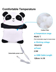 Guantes Calentados por USB Panda Genérico 5V Recargables 2