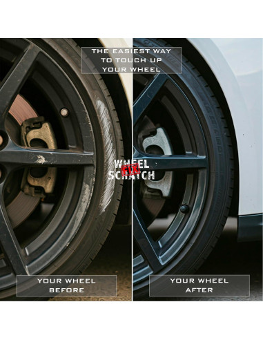 Kit de Reparación de Rasguños para Llantas Wheel Scratch Fix Antracita