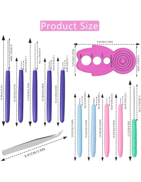 Juego de herramientas de quilling Abvsdu 12 PCS para manualidades