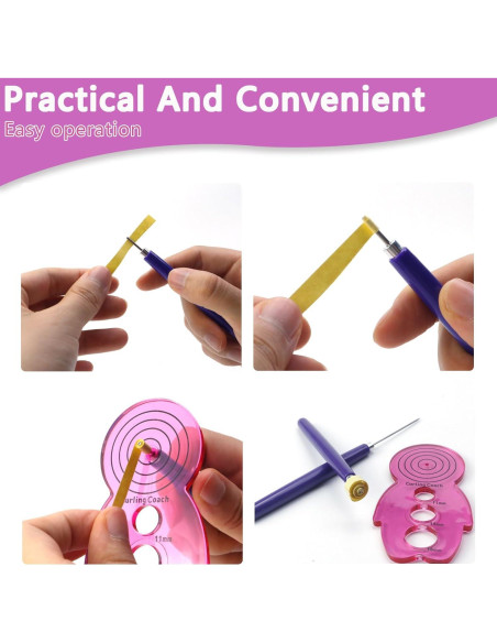 Juego de herramientas de quilling Abvsdu 12 PCS para manualidades