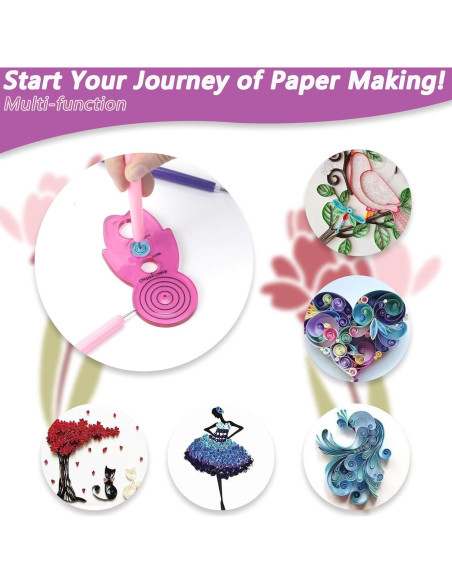 Juego de herramientas de quilling Abvsdu 12 PCS para manualidades