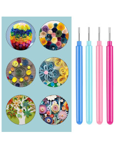 Herramientas de Quilling DIVINA VITAE - 4 Piezas de Papel 2