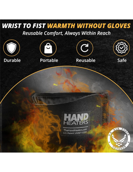 Muñequera Calentadora T Built con 4 Calentadores Desechables