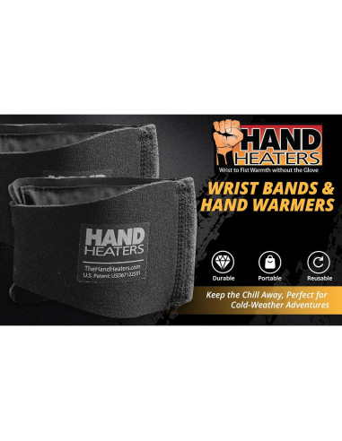 Muñequera Calentadora T Built con 4 Calentadores Desechables