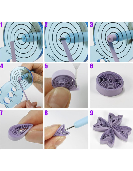 Kit de herramientas de quilling YURROAD 19 piezas para principiantes Kit de herramientas de quilling YURROAD 19 piezas para principiantes