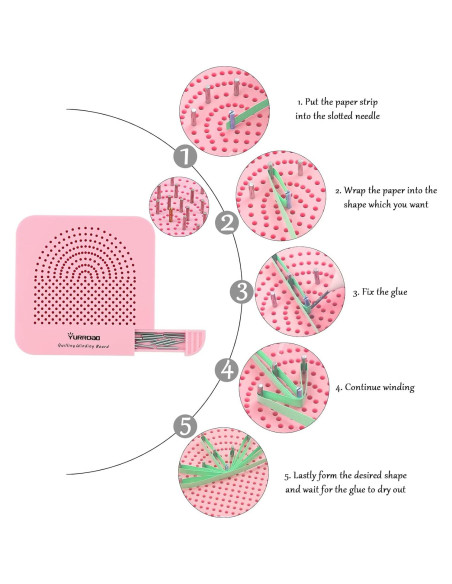 Kit de herramientas de quilling YURROAD 19 piezas para principiantes Kit de herramientas de quilling YURROAD 19 piezas para principiantes