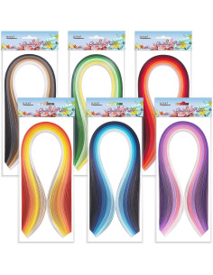 Kit de Quilling de Papel JUYA QK11 con 600 Tiras y 8 Herramientas 2