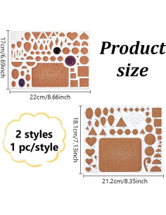 Tablero de Plantilla de Quilling WEBEEDY - 2 Piezas 22x17 cm 2