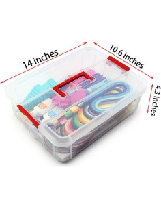 Kit de Quilling de Papel MDLUU con 1860 Tiras y 22 Herramientas 2