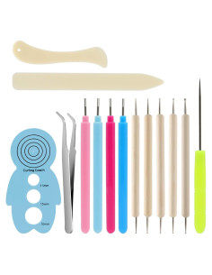 KITANIS Kit de Herramientas de Quilling 14 Piezas para Manualidades