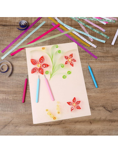 Kit de herramientas de quilling Lusofie 4 piezas manualidades