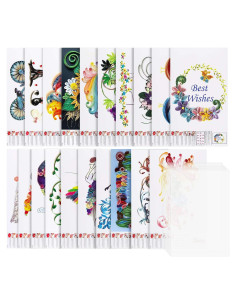 Rancco 20 Plantillas Quilling A4 + 10 Hojas PVC Transparentes