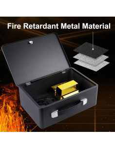 Caja de Seguridad Resistente al Fuego IUZIT S-102 32.5x22.1x11.4cm 2