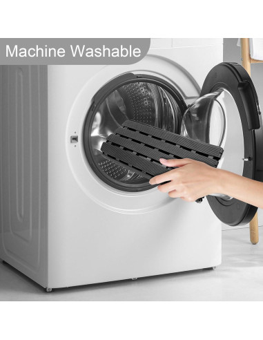 Alfombra de Ducha Antideslizante BYTANA 63x63cm Negra