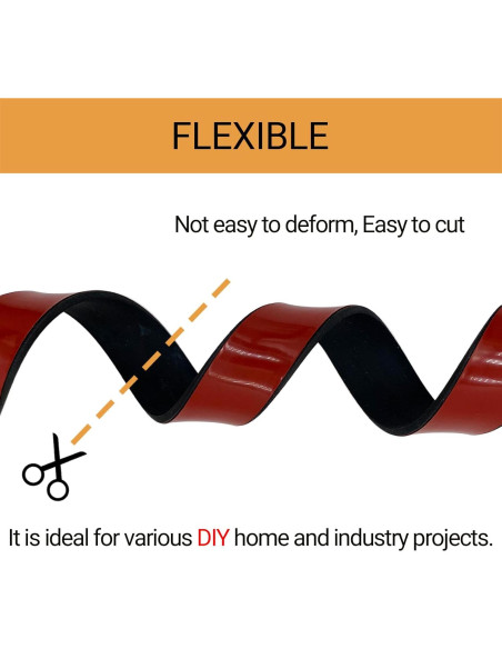 Tira de Sellado de Goma PACIXU 3.05 m Negro Aislamiento