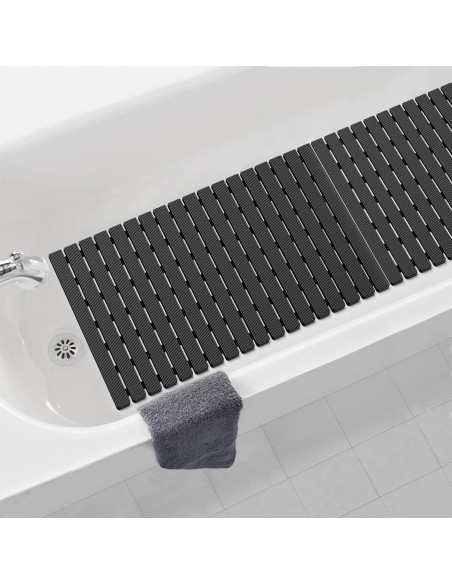 Alfombra de Ducha Antideslizante BYTANA 63x63cm Negra