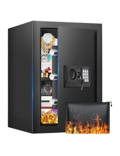 Caja Fuerte Digital FOWORE 2.5 Pies con Alarma y Estante