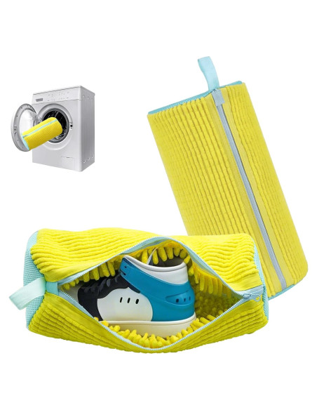 Bolsa de Lavado de Zapatos Tubasion 2 Piezas Amarillo 360