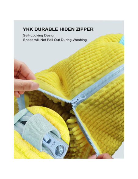 Bolsa de Lavado de Zapatos Tubasion 2 Piezas Amarillo 360