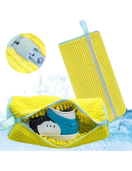 Bolsa de Lavado de Zapatos Tubasion 2 Piezas Amarillo 360