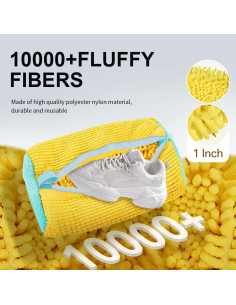 Bolsa de Lavado de Zapatos Aileway Amarillo 2 Pcs 39x24cm 2