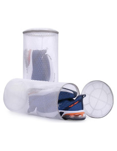 Bolsa de Lavado de Zapatos Muchfun 20x20x38 cm Malla Duradera