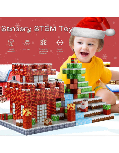 Bloques Magnéticos 100PCS QCCX Juguetes Educativos 3 a 10 Años