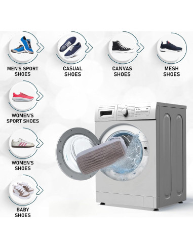 Bolsa de Lavado de Zapatos Farabi 2 Pcs Reutilizable 40x27 cm