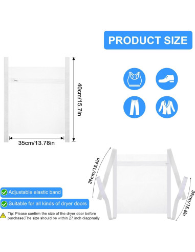 Bolsa de Malla para Secar Zapatos Lnngub 35x40cm Reutilizable