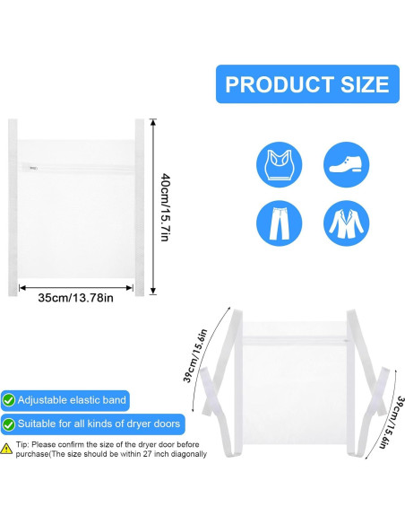 Bolsa de Malla para Secar Zapatos Lnngub 35x40cm Reutilizable