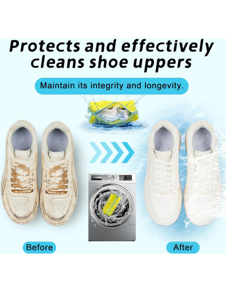 Bolsa de Lavado de Zapatos CNEYSID - 2 Unidades Amarillas Bolsa de Lavado de Zapatos CNEYSID - 2 Unidades Amarillas