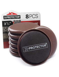 Deslizadores de Muebles para Alfombra X-PROTECTOR 8 PCS 8.89 cm
