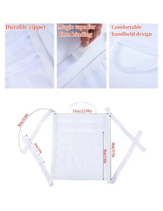 Bolsa de Lavandería BeFirst para Zapatillas 40x35cm Malla 2