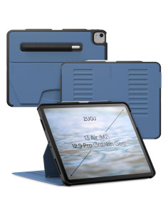 Funda ZUGU para iPad Air 13" M3/M2 Slim Azul Pizarra
