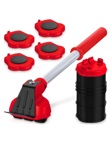 Elevador de Muebles Pesados Lagarto ROJO - Carga 299 Kg
