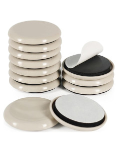 Deslizadores de Muebles Shintop 12 Piezas 5cm Beige Autoadhesivos