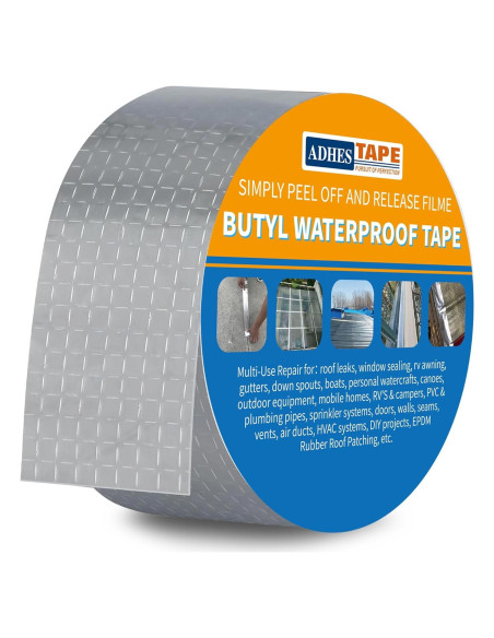 Cinta Butílica Impermeable ADHES 5cm x 5m para Reparaciones