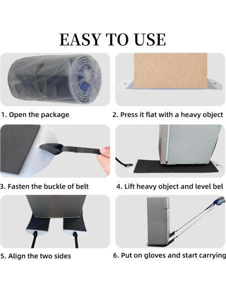 Deslizadores de Muebles Yunihome 0.76m - Capacidad 299kg, 2 Unidades Deslizadores de Muebles Yunihome 0.76m - Capacidad 299kg, 2 Unidades