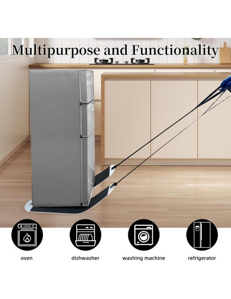 Deslizadores de Muebles Yunihome 0.76m - Capacidad 299kg, 2 Unidades Deslizadores de Muebles Yunihome 0.76m - Capacidad 299kg, 2 Unidades