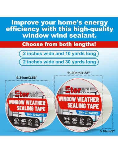 Cinta Selladora Transparente Eterart 5 cm x 27.43 m Alta Resistencia