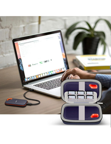 Funda de Almacenamiento para SSD SanDisk 1TB 2TB 4TB - Azul