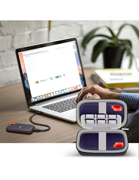 Funda de Almacenamiento para SSD SanDisk 1TB 2TB 4TB - Azul