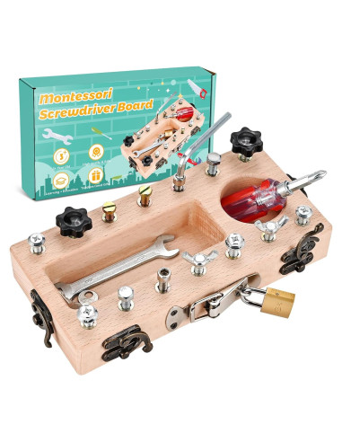 Juguetes Montessori Wooderma Set de Destornillador 3-5 Años