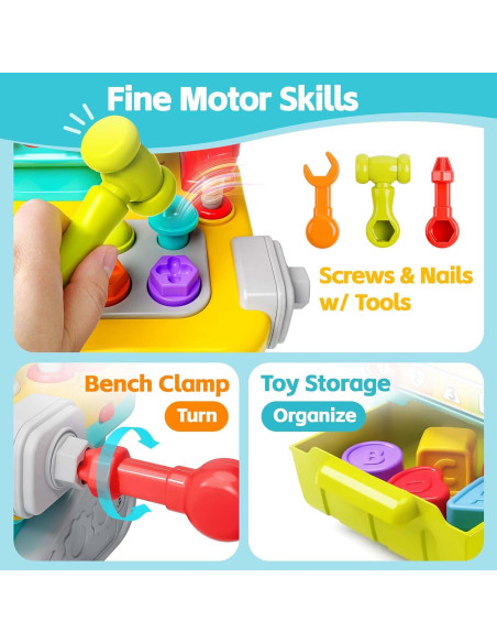 Banco de Trabajo Musical iPlay, iLearn para Niños 1-3 Años