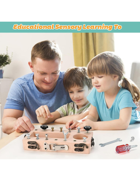 Juguetes Montessori Wooderma Set de Destornillador 3-5 Años
