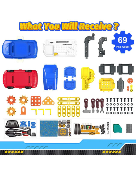 Juego de Herramientas Transformable FunMission 69 Piezas