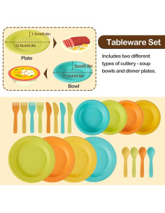 Juego de Cocina y Té para Niños Buyger - 35 Piezas 2